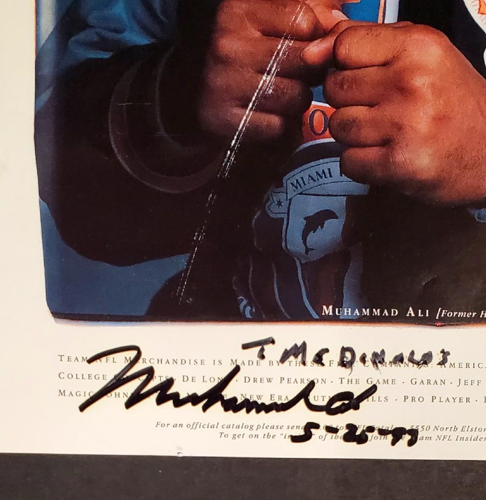 Muhammad Ali autograph signed 8.5x11 magazine page photo ~ Beckett BAS COA LOA