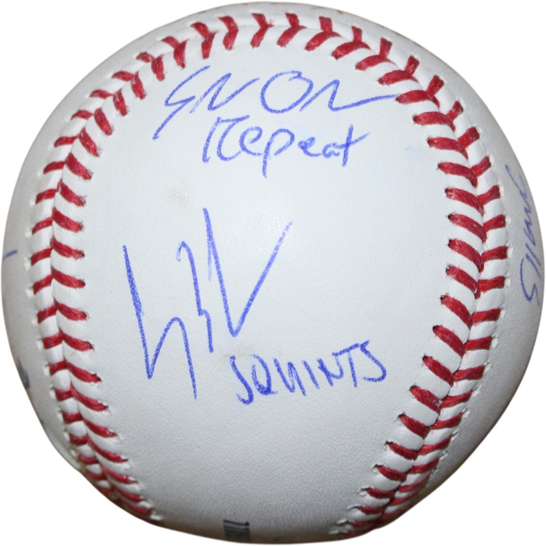 Sandlot Signed Babe Ruth OML Baseball Renna +6 Sigs Character Beckett 50748