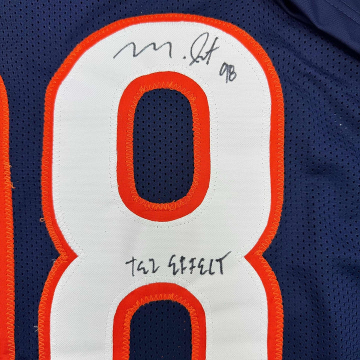 Autographed/Signed Montez Sweat Tez Effect Chicago Blue Jersey PSA COA