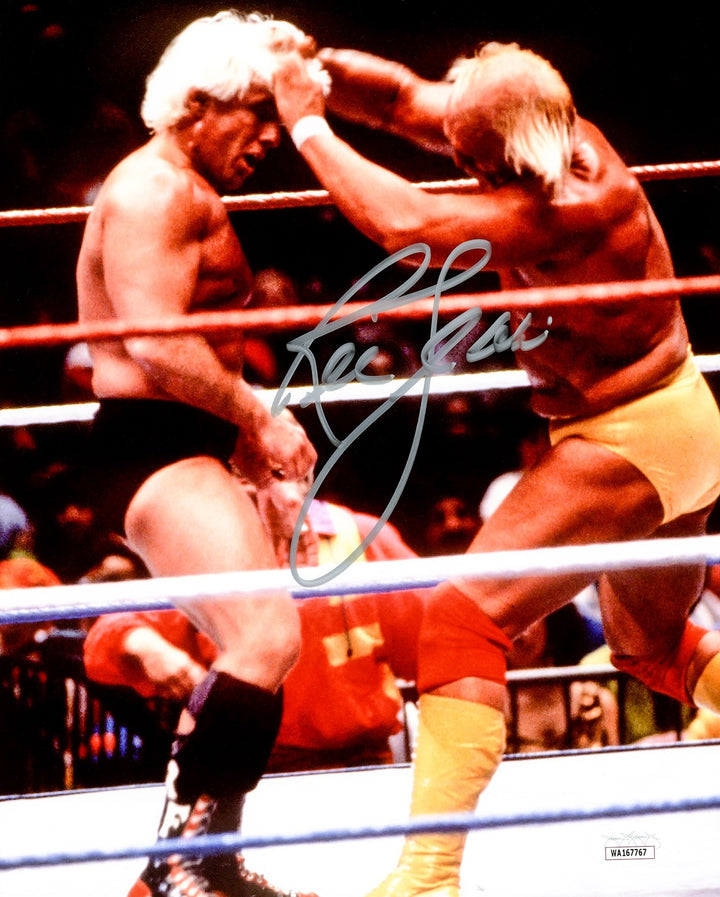 Ric Flair Autographed Signed 8x10 Photo WWE vs. Hulk Hogan JSA