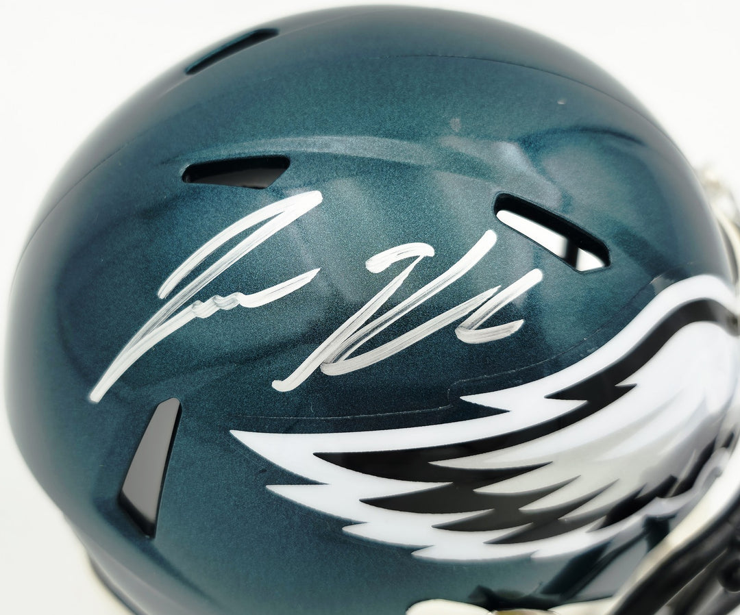 Jason Kelce Signed Philadelphia Eagles Green Speed Mini Helmet PSA/DNA ITP