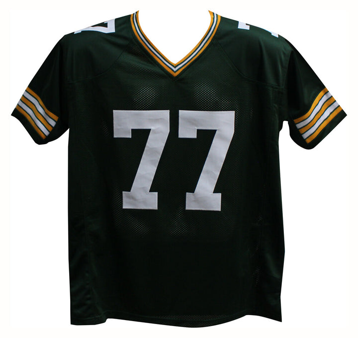 Tony Mandarich Autographed/Signed Pro Style Green XL Jersey Beckett 35519