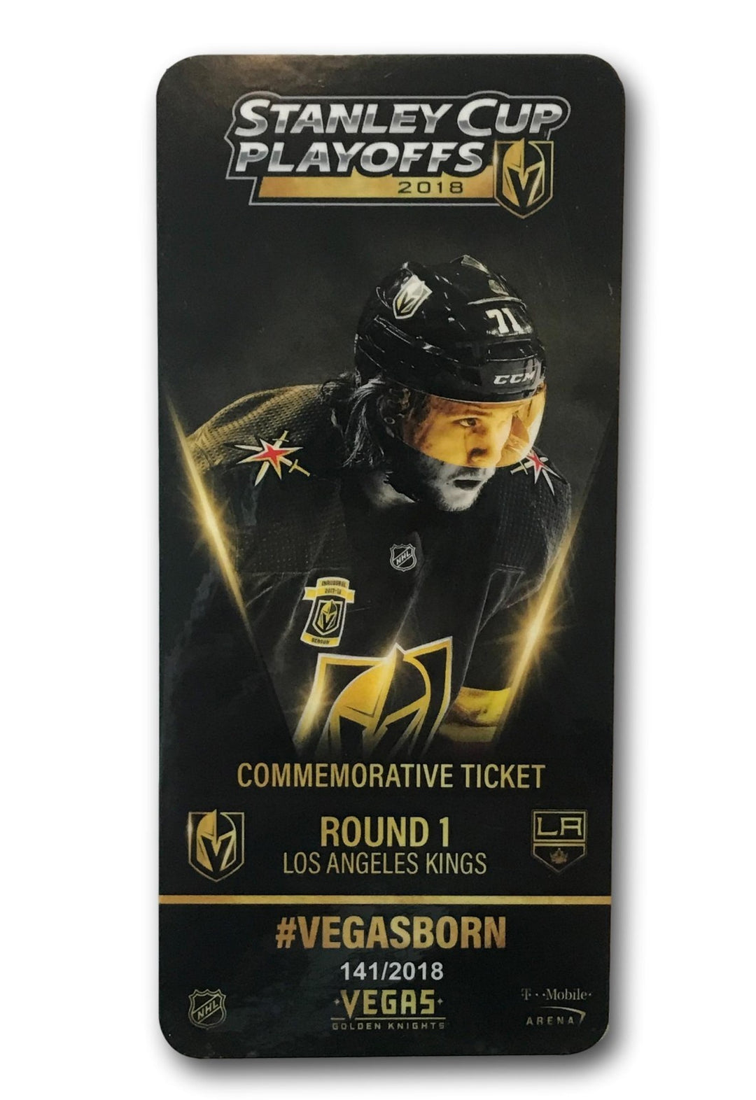 Vegas Golden Knights Commemorative Playoff Tickets Set #D/2018 Stanley Cup