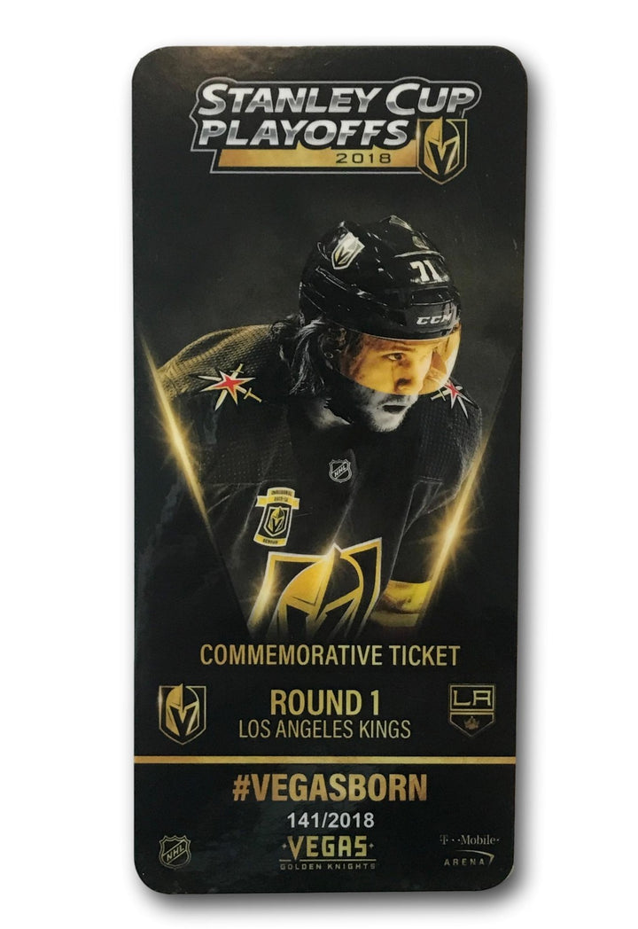 Vegas Golden Knights Commemorative Playoff Tickets Set #D/2018 Stanley Cup