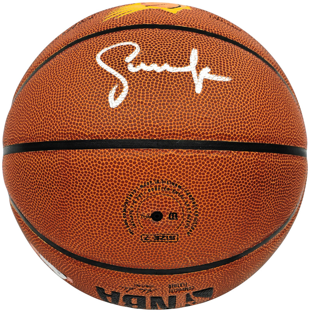 Steve Nash Signed Composite Leather Phoenix Suns Logo Basketball Beckett Witness
