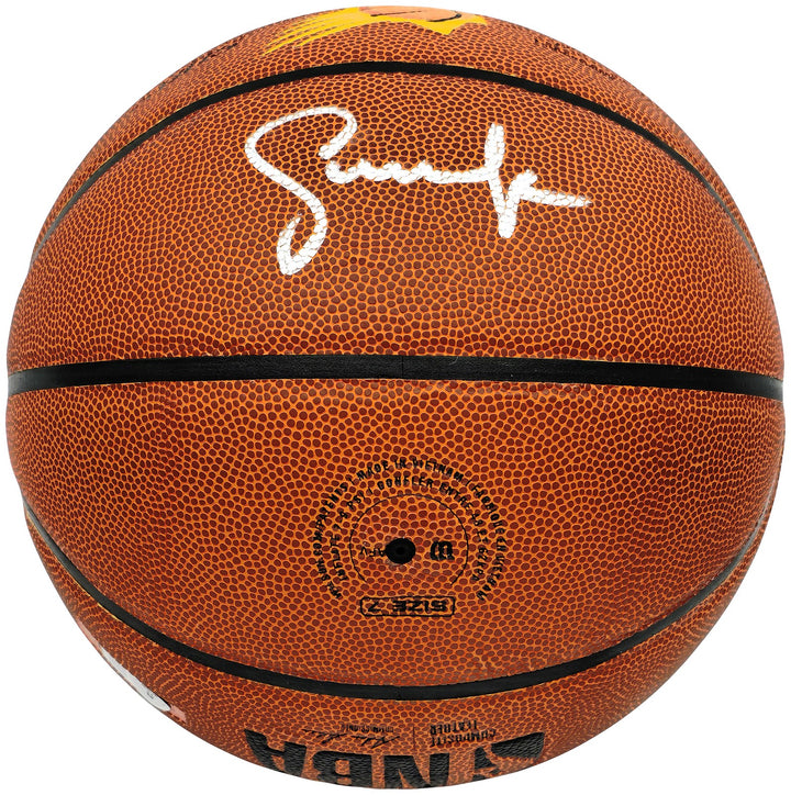 Steve Nash Signed Composite Leather Phoenix Suns Logo Basketball Beckett Witness