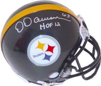 Dermontti Dawson signed Pittsburgh Steelers Riddell Mini Helmet w/ HOF 2012