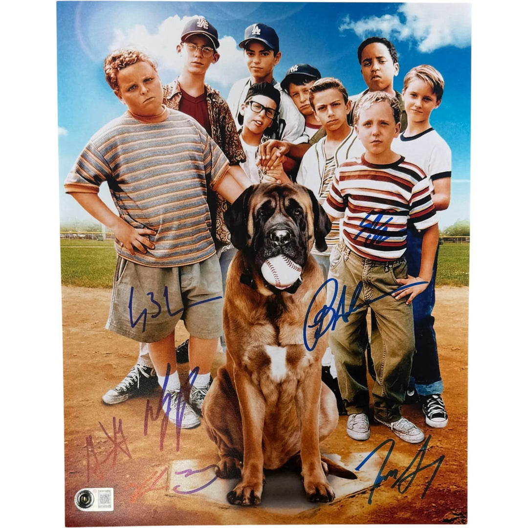 Sandlot Autographed/Signed Sandlot 11x14 Photo Home Plate Beckett WIT 58322