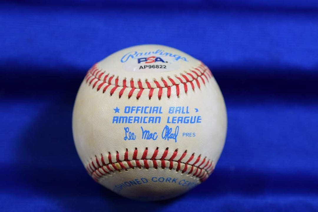 Harvey Kuenn PSA DNA Autograph Mac Phail American League OAL Signed Baseball