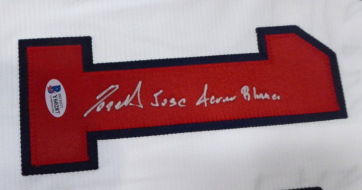 Atlanta Braves Ronald Jose Acuna Blanco Jr. Signed Majestic Cool Base White