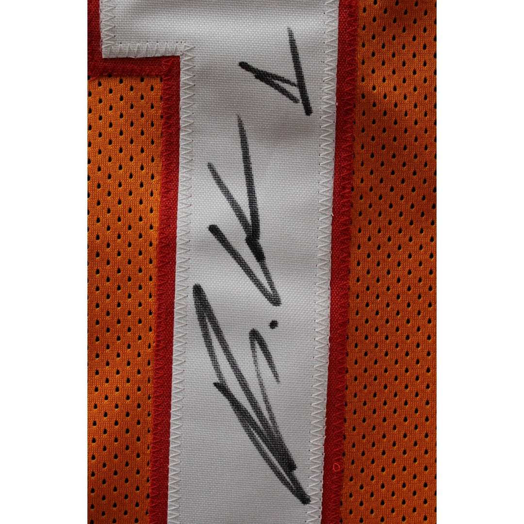 Rachaad White Autographed/Signed Pro Style Sz XL Orange TB Jersey Beckett 43221