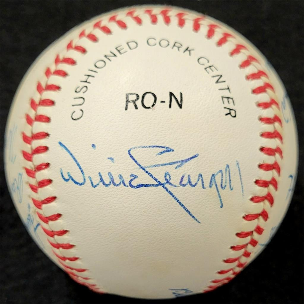 Hall of Famer HOF (12) signed Baseball PSA Slaughter Spahn Stargell Mize Kiner
