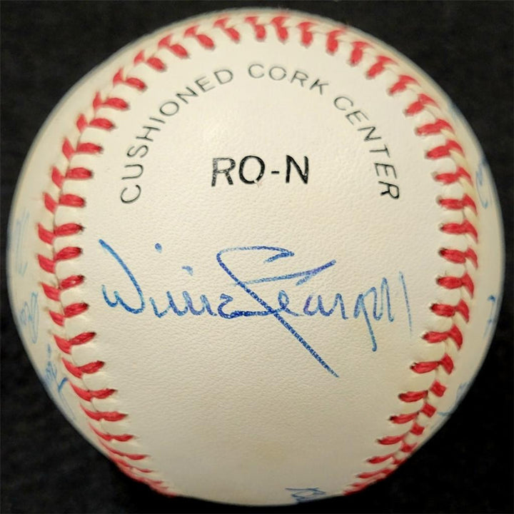 Hall of Famer HOF (12) signed Baseball PSA Slaughter Spahn Stargell Mize Kiner