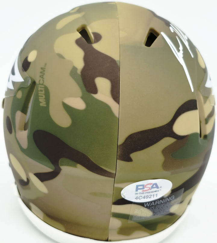 Jason Kelce Signed Philadelphia Eagles Camo Speed Mini Helmet PSA/DNA ITP