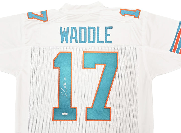 Miami Dolphins Jaylen Waddle Autographed Signed White Jersey JSA