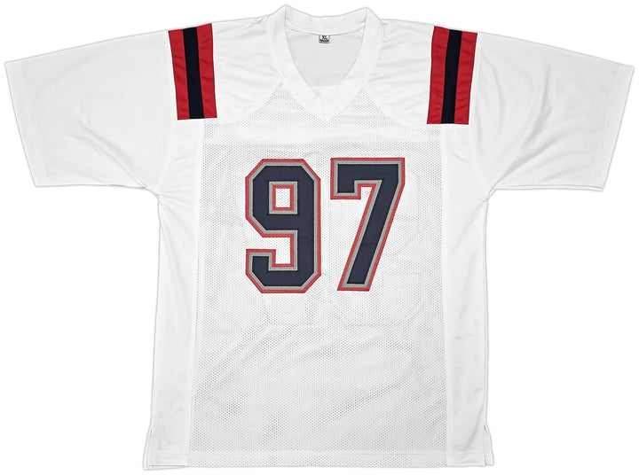 New England Patriots Milton Williams Signed White Jersey Beckett Witness