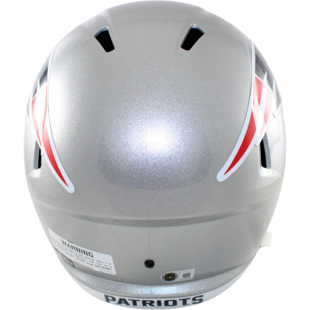 Rob Gronkowski Autographed New England Patriots F/S Helmet Beckett WIT 58331