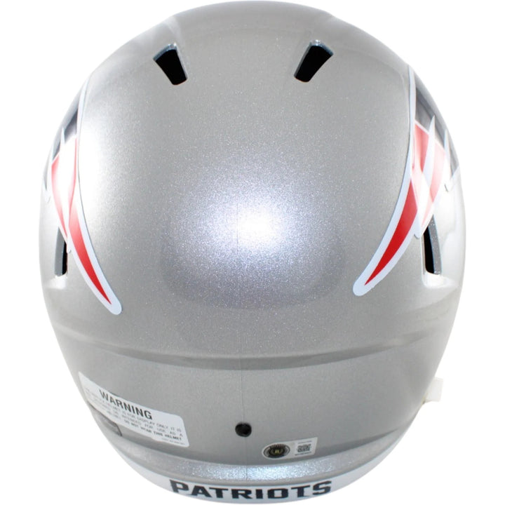 Rob Gronkowski Autographed New England Patriots F/S Helmet Beckett WIT 58331