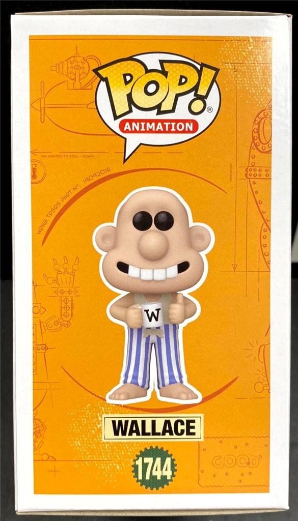 Creator Nick Park signed Wallace & Gromit Funko Pop! #1744 autograph Beckett BAS
