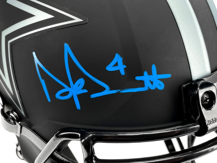 Dak Prescott Autographed Dallas Cowboys F/S Speed Eclipse Helmet BAS Signed