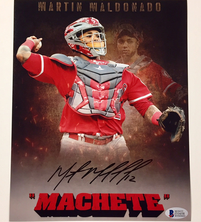 MARTIN "MACHETE" MALDONADO Autograph Signed 8x10 Photo ~ Beckett Witness BAS COA