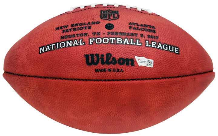 Tom Brady Signed Official SB LI Leather Football Patriots Fanatics Holo