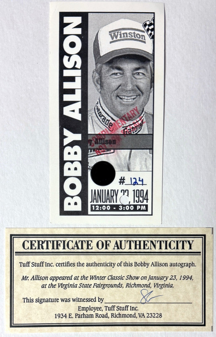 Bobby Allison signed NASCAR Racing Legend 8x10 Photo imperfect Framed- COA (HOF)