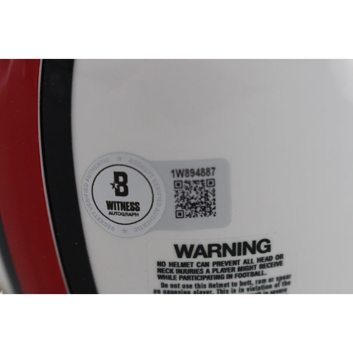 Steve Atwater Autographed/Signed Hall of Fame VSR4 Mini Helmet HOF Beckett 49068