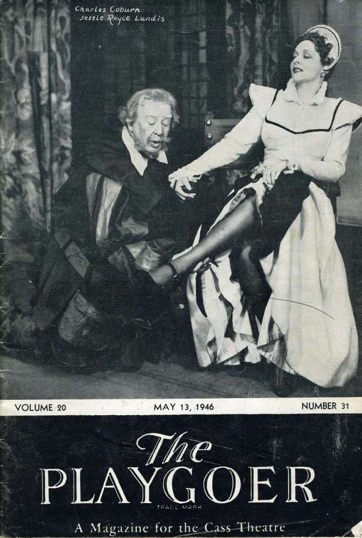 Charles Coburn Hand Signed Jsa Coa Theatre Program Autographed Authentic