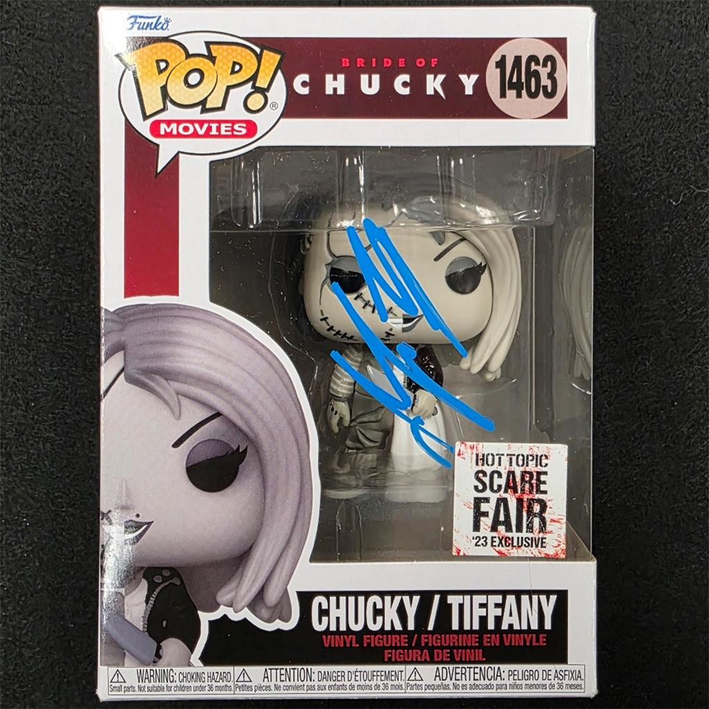 Jennifer Tilly signed Chucky Tiffany Scare Fair Funko Pop autograph Beckett BAS