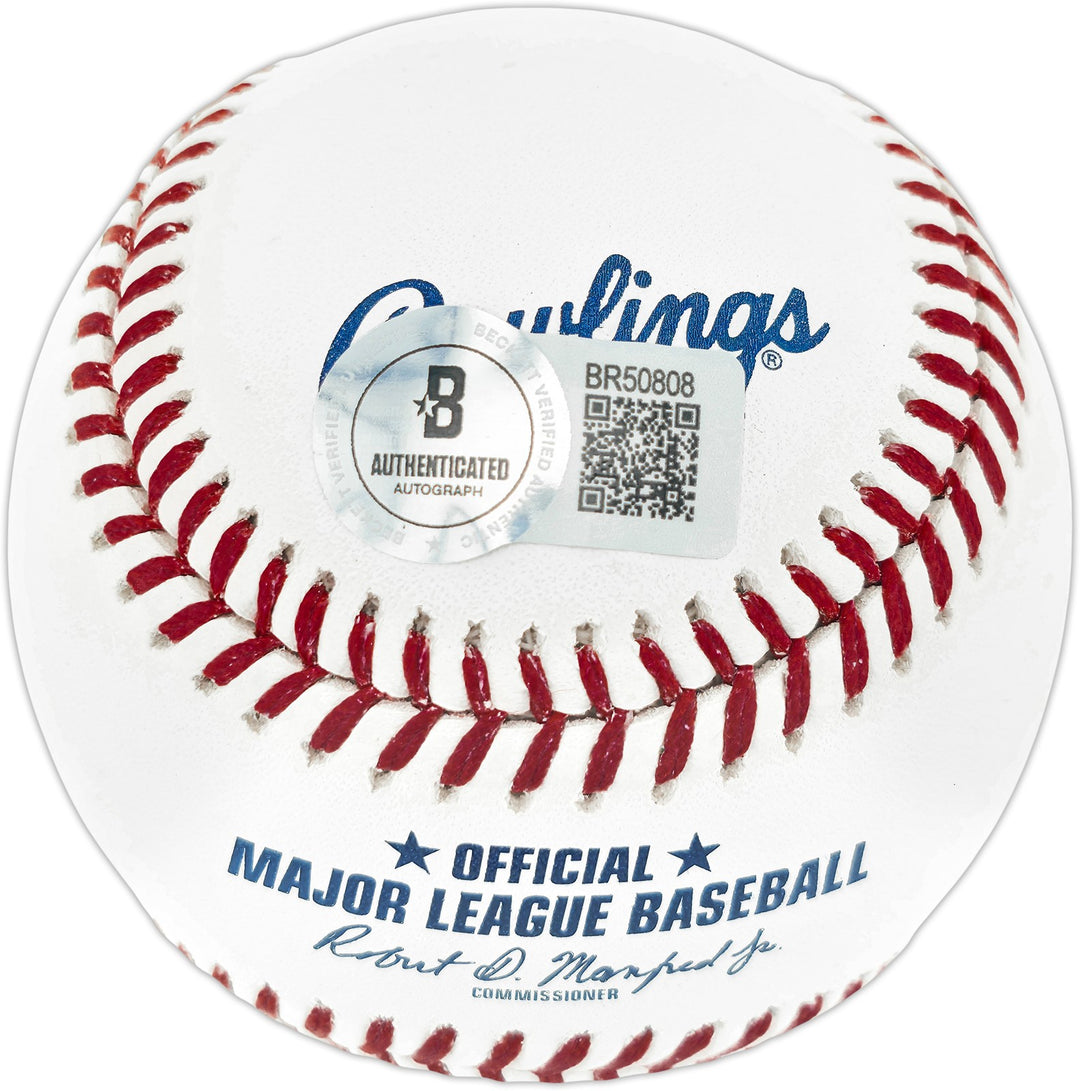Dave Concepcion Signed MLB Baseball Reds "75-76 WSC" Beckett QR 253168