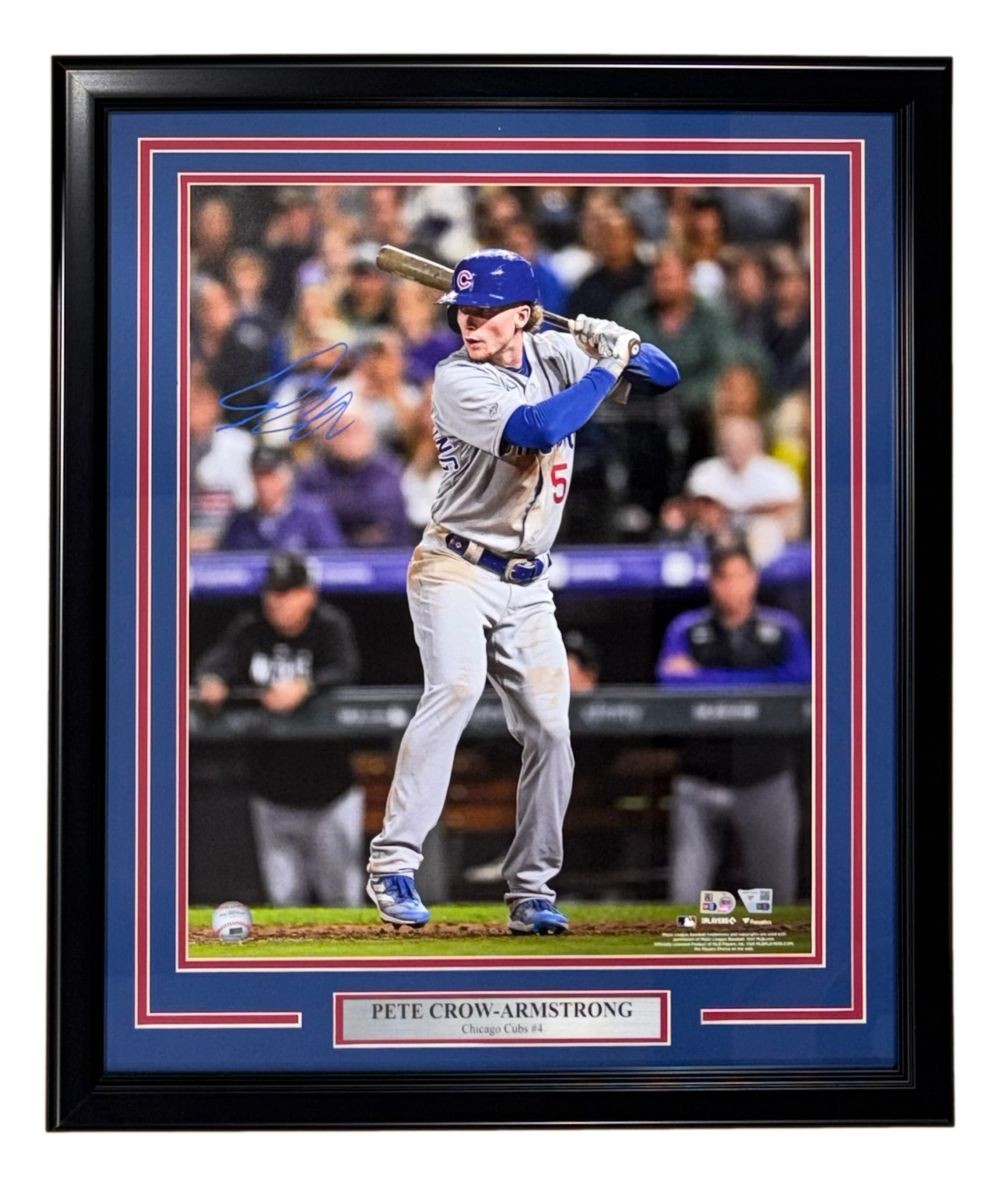 Pete Crow-Armstrong Signed Framed 16x20 Chicago Cubs Photo Fanatics