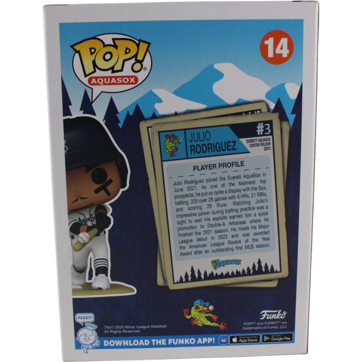 Julio Rodriguez Autographed Seattle Mariners Funko Pop! #14 J Rod Fanatics 53795