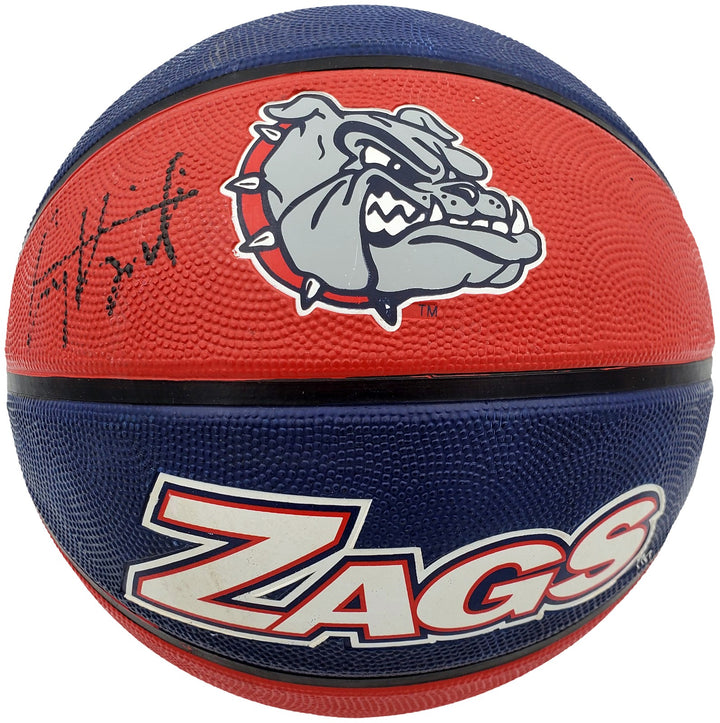 Corey Kispert Signed Gonzaga Bulldogs Logo Rubber Basketball MCS Holo