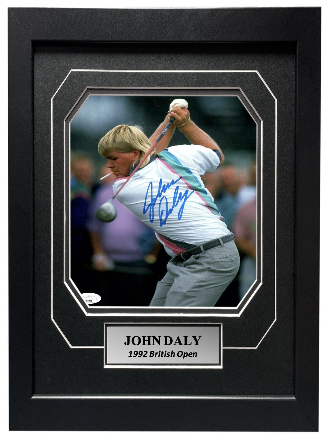 John Daly Signed 8x10 Framed Golf Photo JSA COA Autograph PGA Cigarette in Mouth