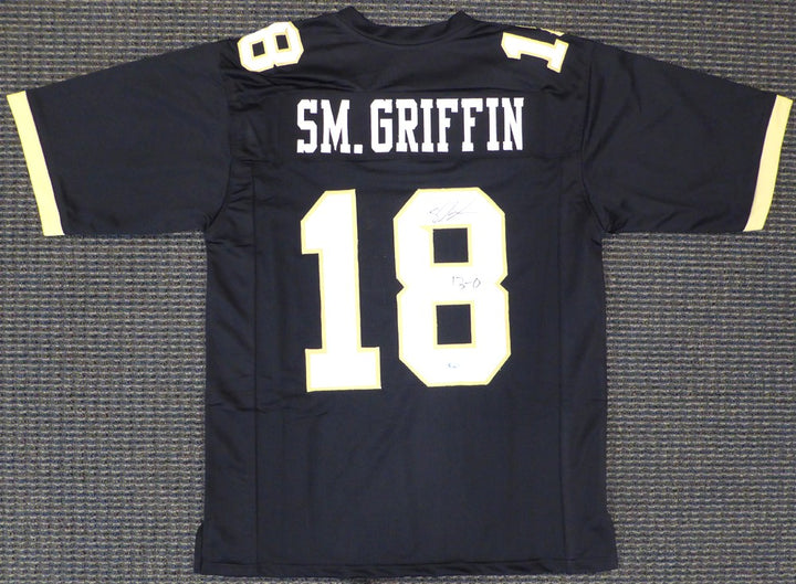 UCF Golden Knights Shaquem Griffin Signed Black Jersey "13-0" MCS Holo
