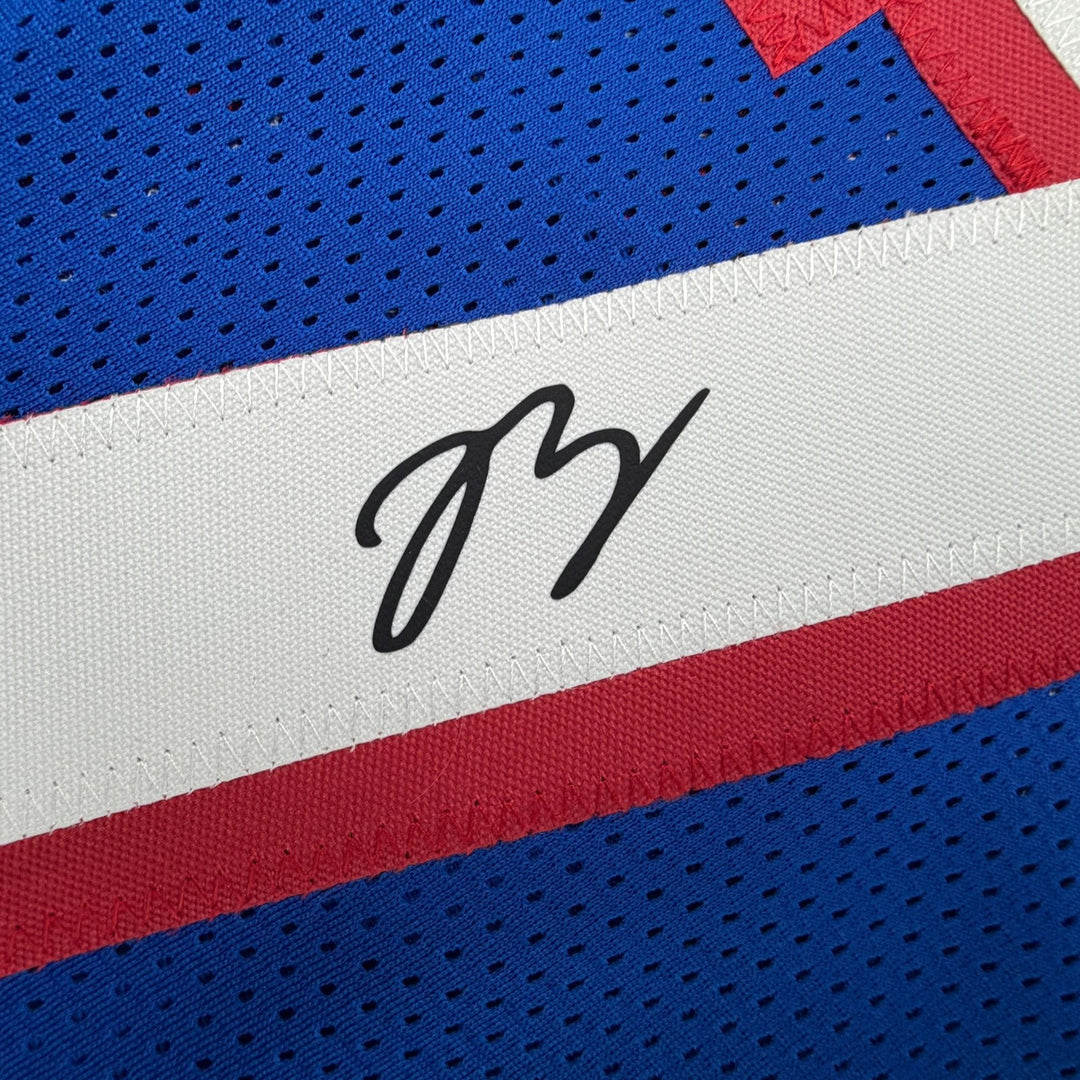 Facsimile Autographed Jaylen Brown Philadelphia Black Reprint Jersey XL
