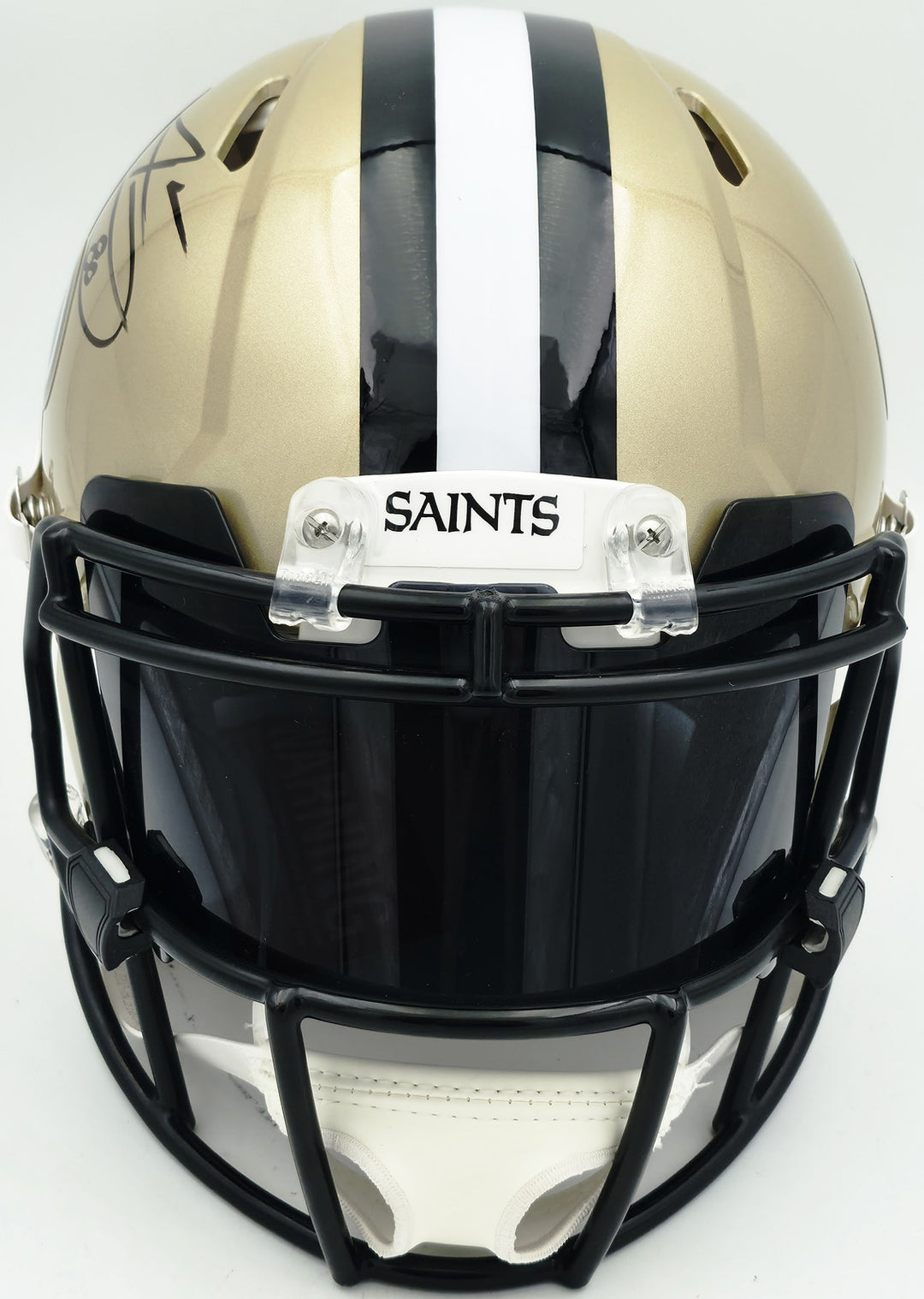 Jarvis Landry Auto Saints Gold Full Size Speed Authentic Helmet Beckett Witness