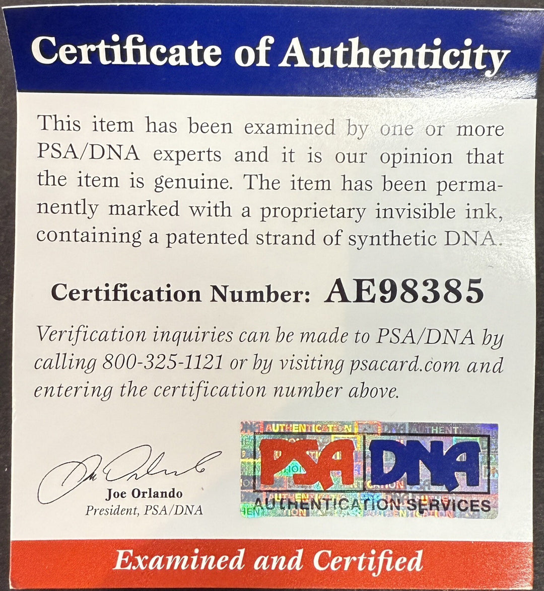 Bobby Thomson Ralph Branca Signed Official NL Baseball 10/3/51 Auto Giants PSA