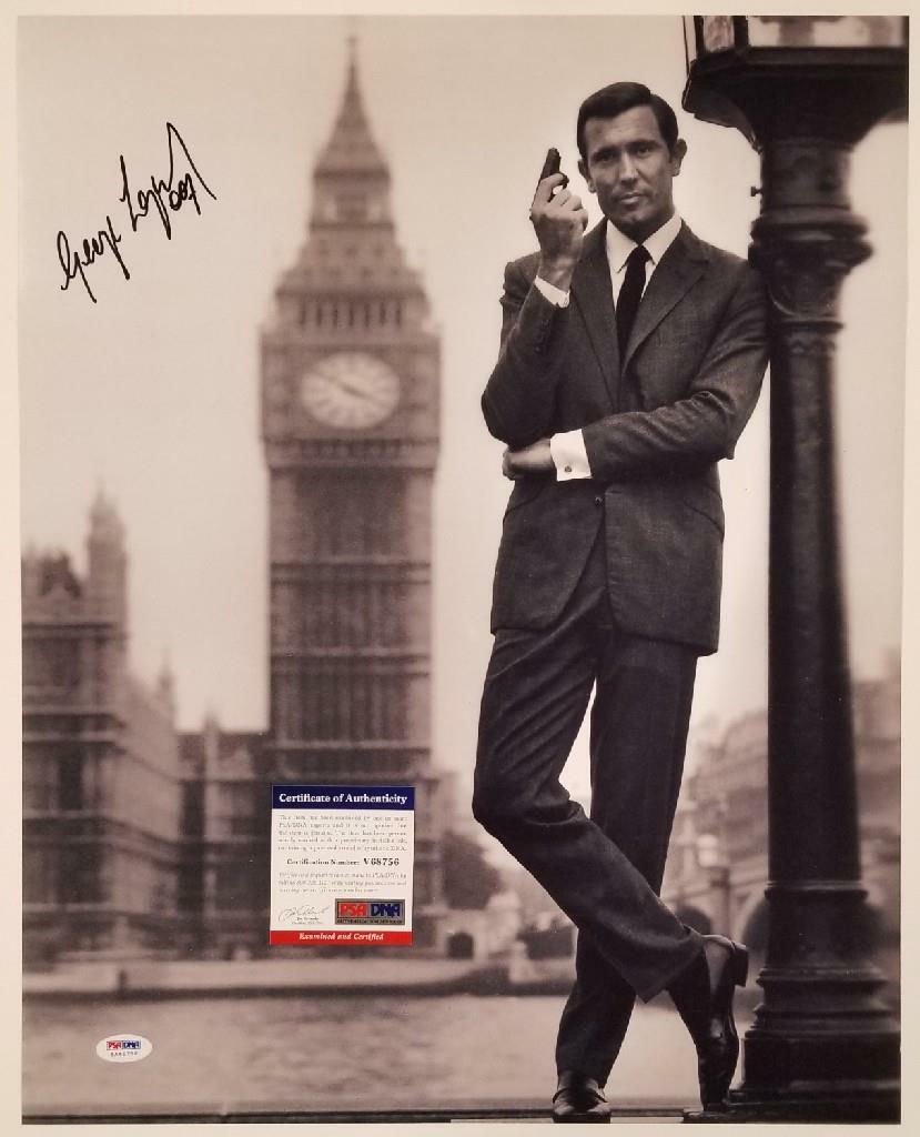George Lazenby signed 007 James Bond 16x20 Photo #2 Autograph (B) ~ PSA/DNA COA
