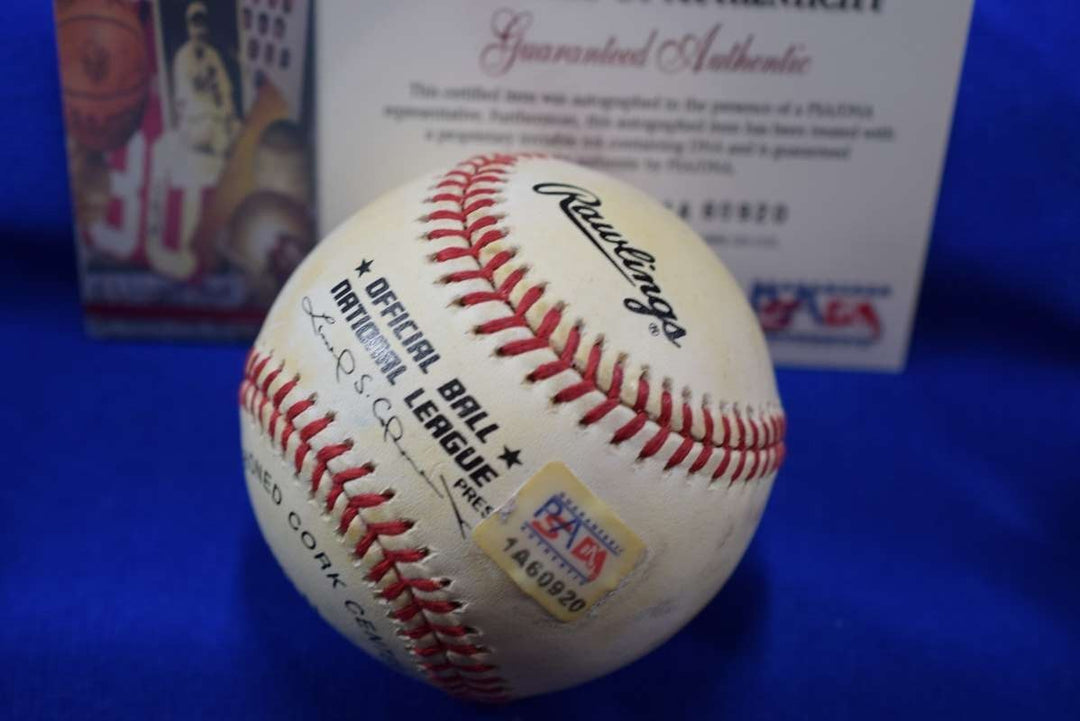 Johnny Bench PSA DNA Autograph National League ONL Signed Baseball HOF 89