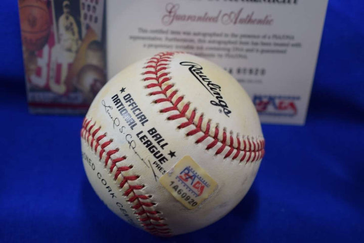 Johnny Bench PSA DNA Autograph National League ONL Signed Baseball HOF 89