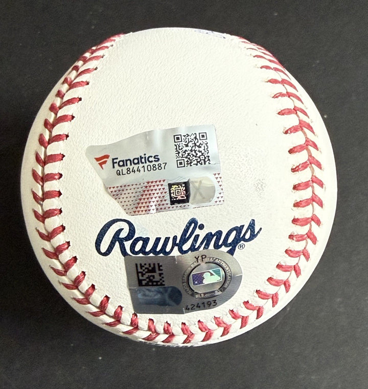Aaron Judge Signed Official MLB Baseball Yankees 62 HR 10-4-22 Auto Fanatics COA