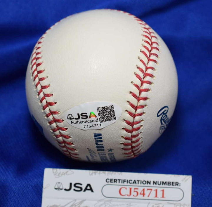George Foster JSA COA Autograph  Major League OML Signed Baseball NL MVP 1979