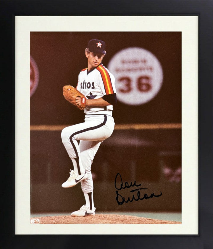 Don Sutton signed Houston Astros MLB 8x10 Photo minor dings Framed - COA (HOF)