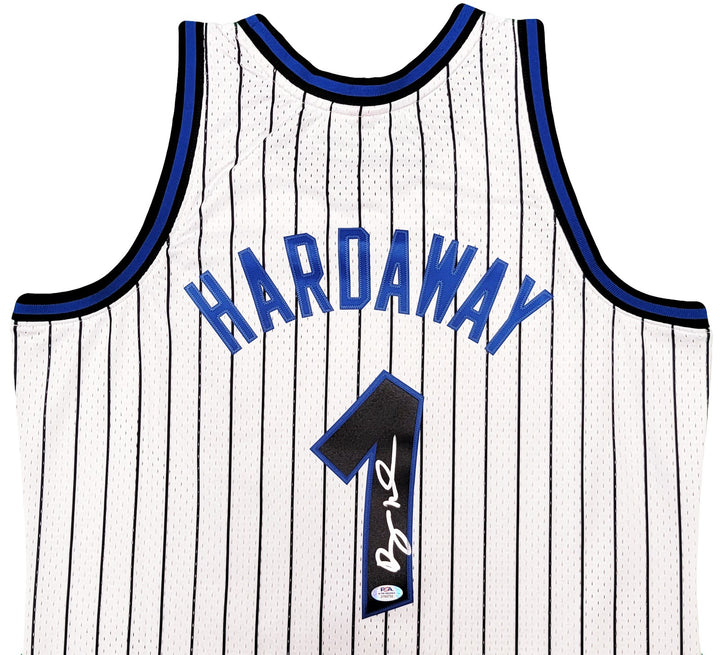 Magic Anfernee Penny Hardaway Auto White Mitchell Ness HWC Swingman Jersey L PSA
