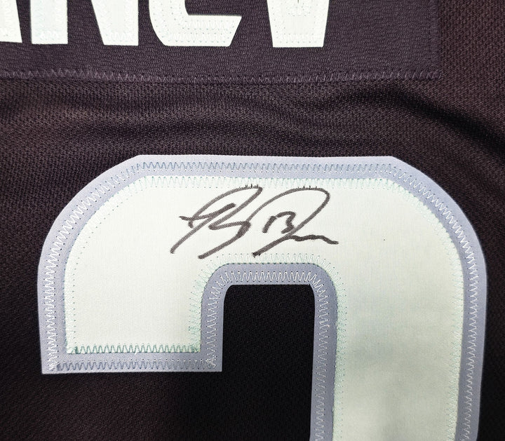 Seattle Kraken Brandon Tanev Auto Blue Adidas Inaugural Season Jersey 54 "Turbo"