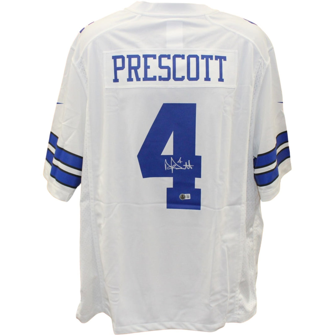 Dak Prescott Autographed Dallas Cowboys Nike sz XL Game Jersey Beckett 56292