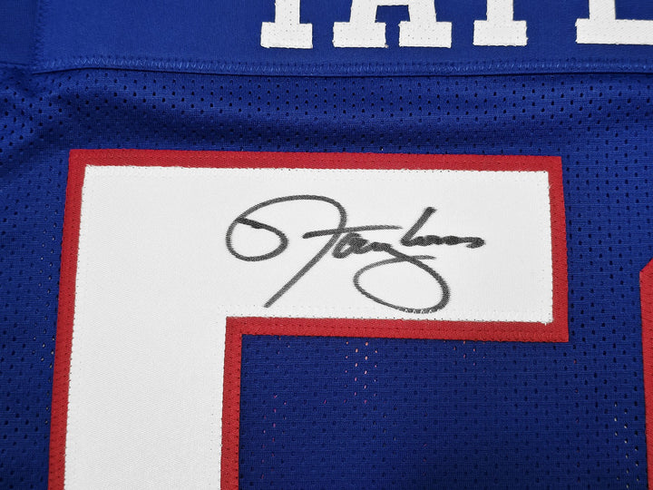 New York Giants Lawrence Taylor Signed Blue Jersey Beckett BAS