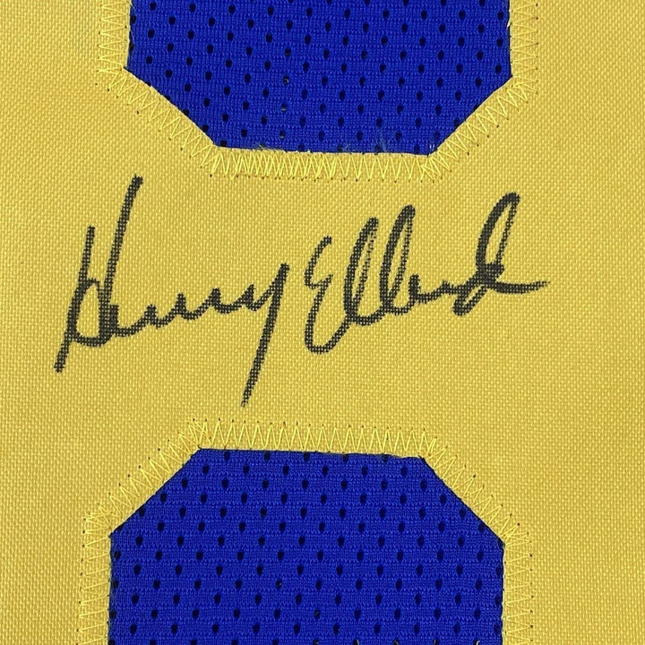 Autographed/Signed HENRY ELLARD Los Angeles LA Blue Jersey JSA COA Auto